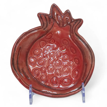 Pomegranate  Stoneware Spoon Rest #12