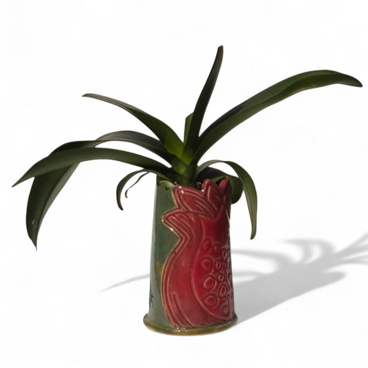 Pomegranate  Flower Vase with Plant