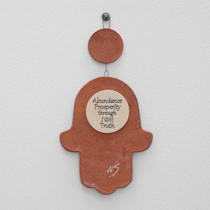 #5 Hamsa Hand Wall Hanging 10 1/2 high x 5 3/4 wide
