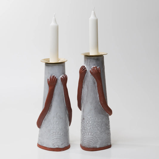 Shabbat Bride Candle Holder Set #1