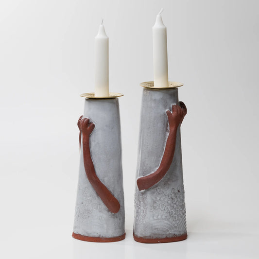 Shabbat Bride Candle Holder Set #1